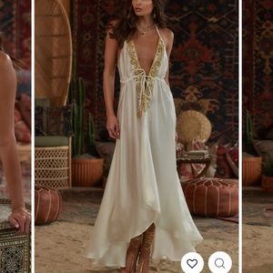 NEW!!! Jasmine White Embellished Dress- 12th Tribe